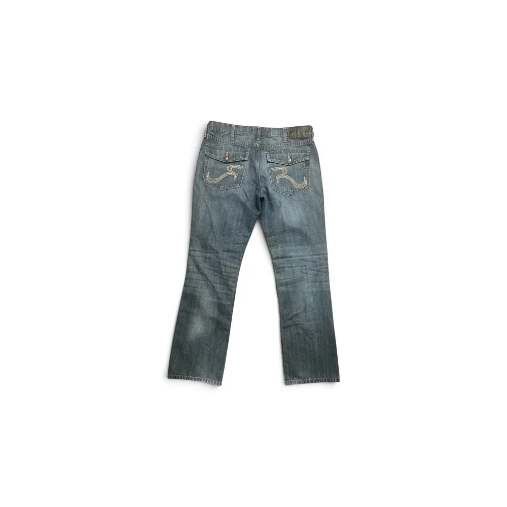 Rock & Republic Neil Mens Blue Straight Leg Jeans R510256 36x32       vv
